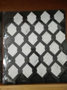 Oriental white & Nero marquina