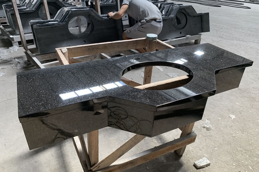 Black Galaxy Hotel Countertop Project