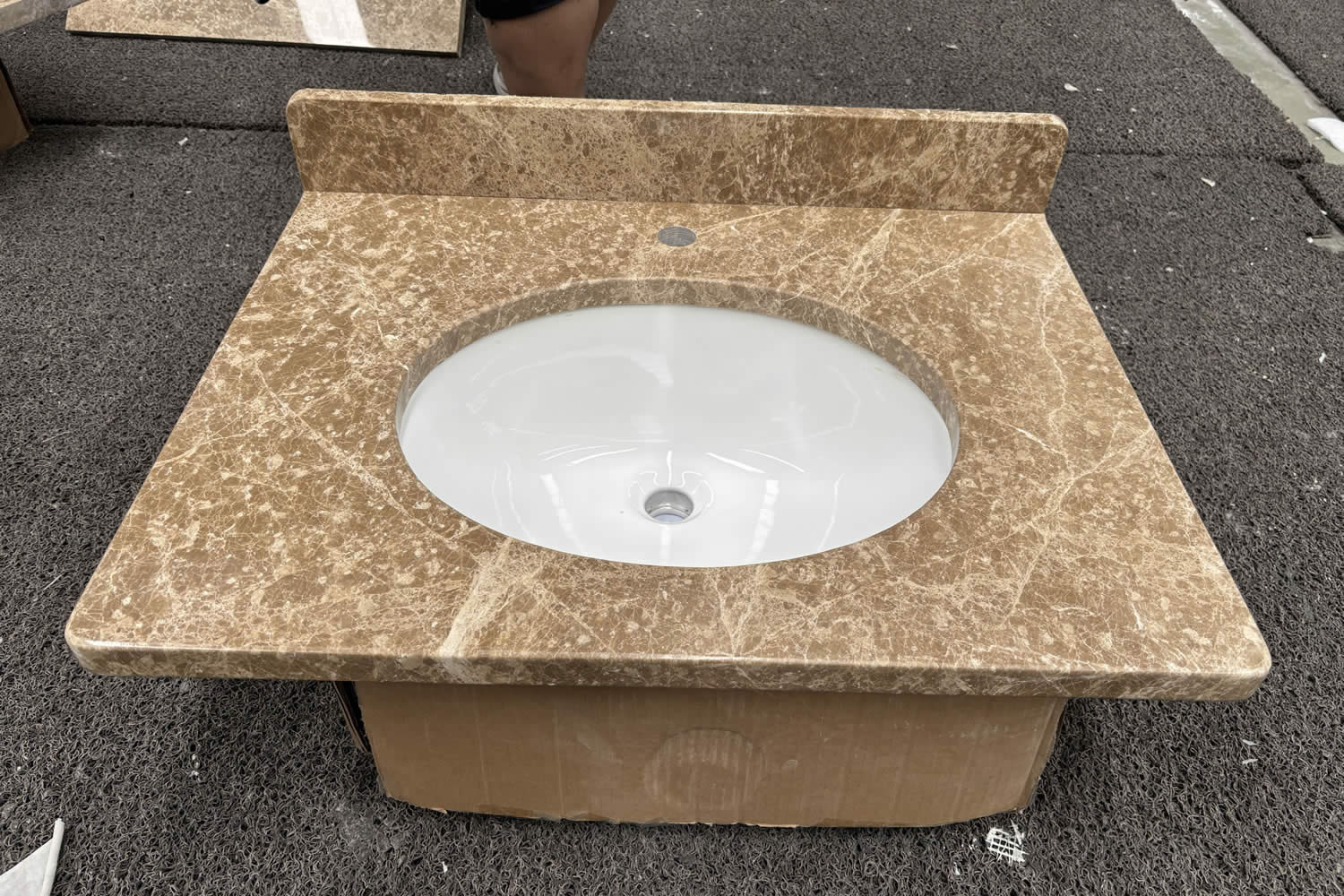 Light Emperador Vanity Top