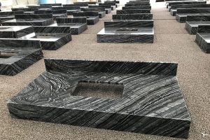 Zebra Black Marble Vanity-top