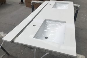 Super White Quartz Vanity Top