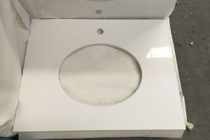 Super White Quartz Vanity Top