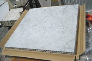 Carrara White Marble Honeycomb Composite