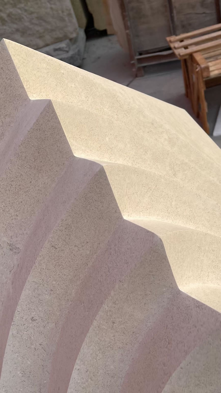 Portugal Beige Limestone CNC Carving