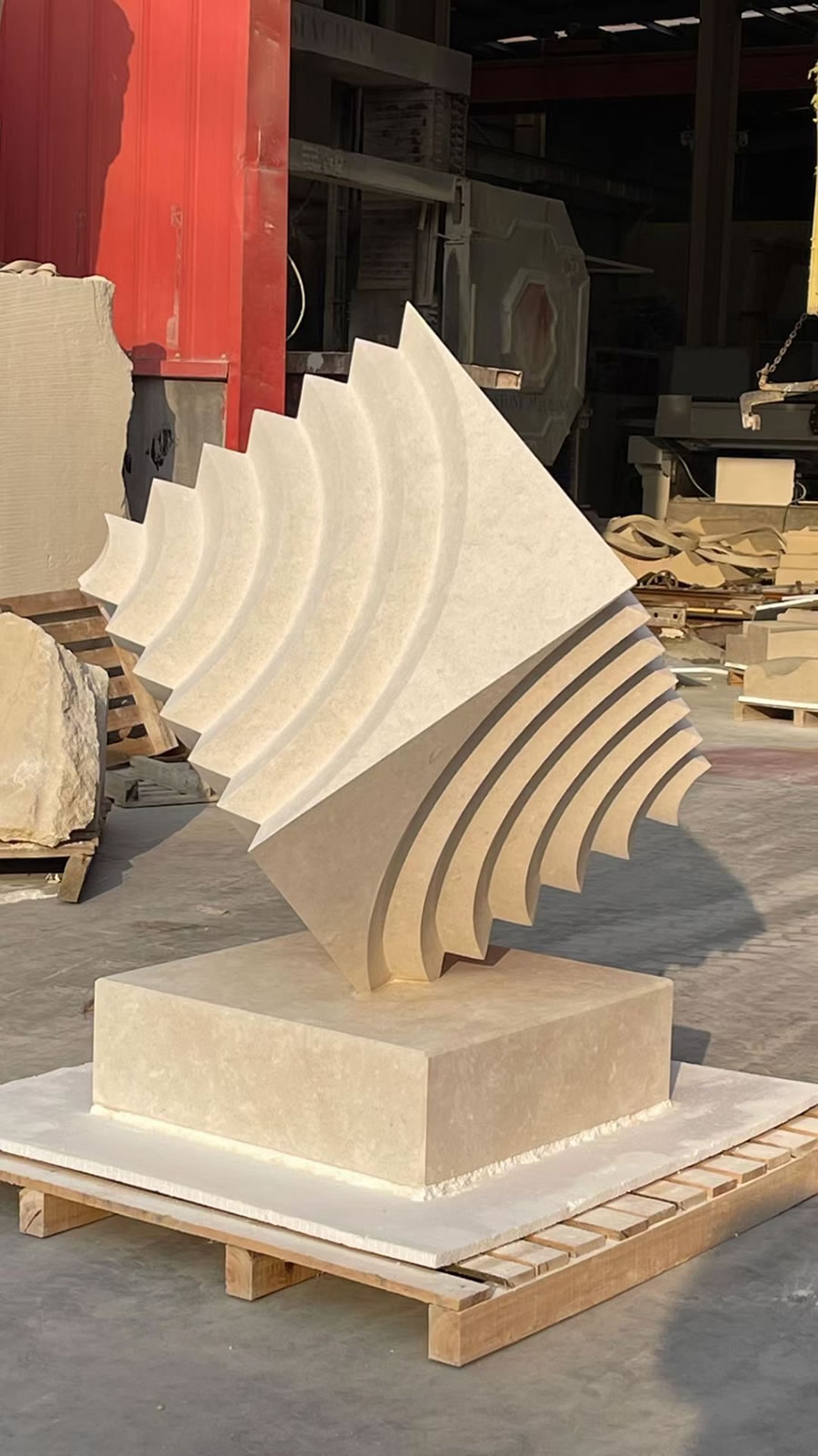 Portugal Beige Limestone CNC Carving